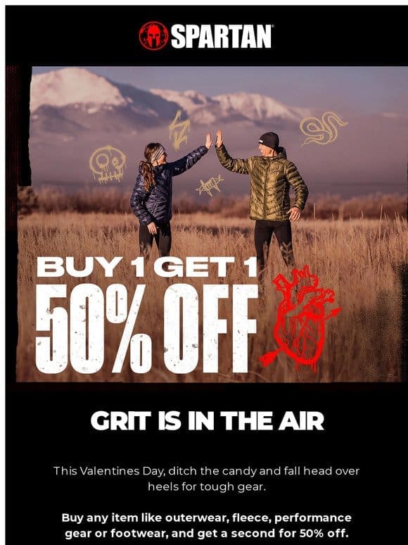 Buy One Get 50% This Valentine’s Day