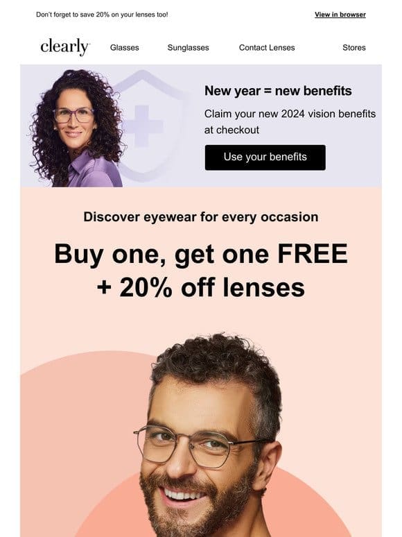 Buy one frame and get your second FREE