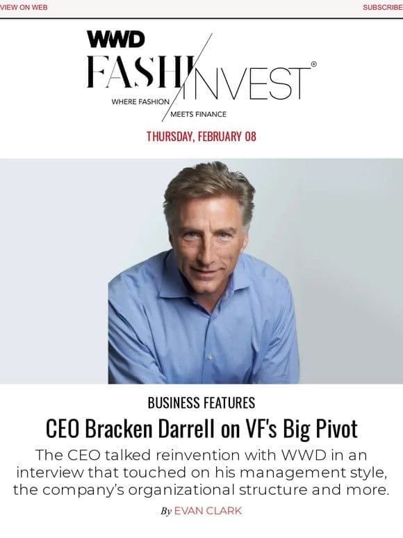 CEO Bracken Darrell on VF’s Big Pivot