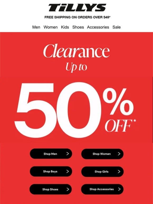 CLEARANCE SALE   new markdowns just taken