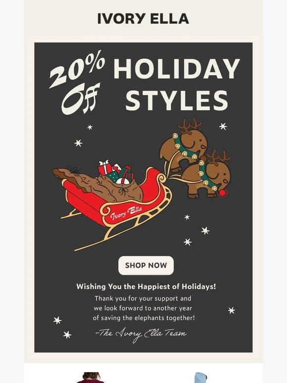 Celebrate The Holidays With 20% Off Holiday Styles! Don’t Miss Out!