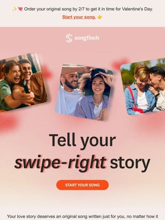 Celebrate love at first swipe