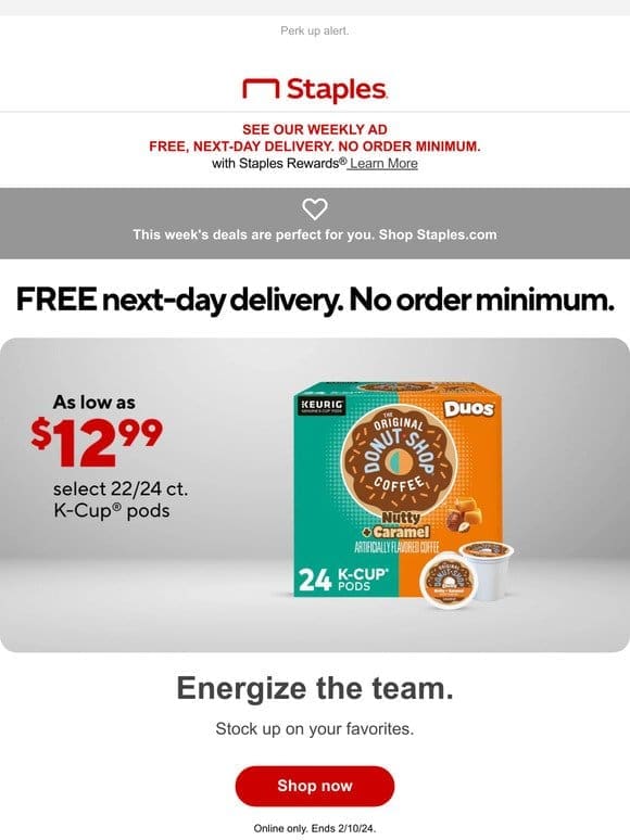 Coffee lovers rejoice – 22/24ct K-Cups are here from $12.99!