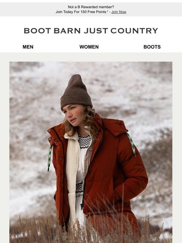 Cold weather outerwear & waterproof boots