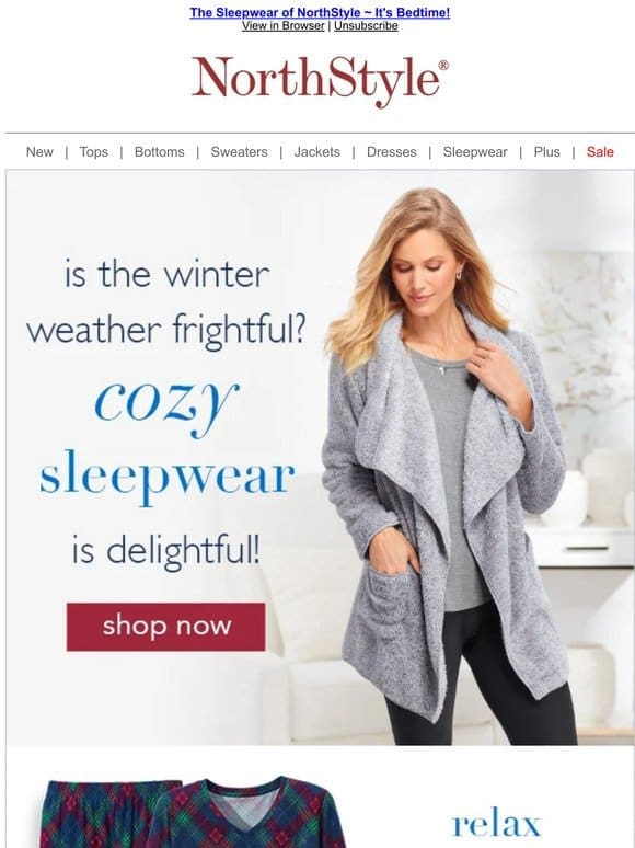 Cozy Sleepwear for Those Frigid February Nights!