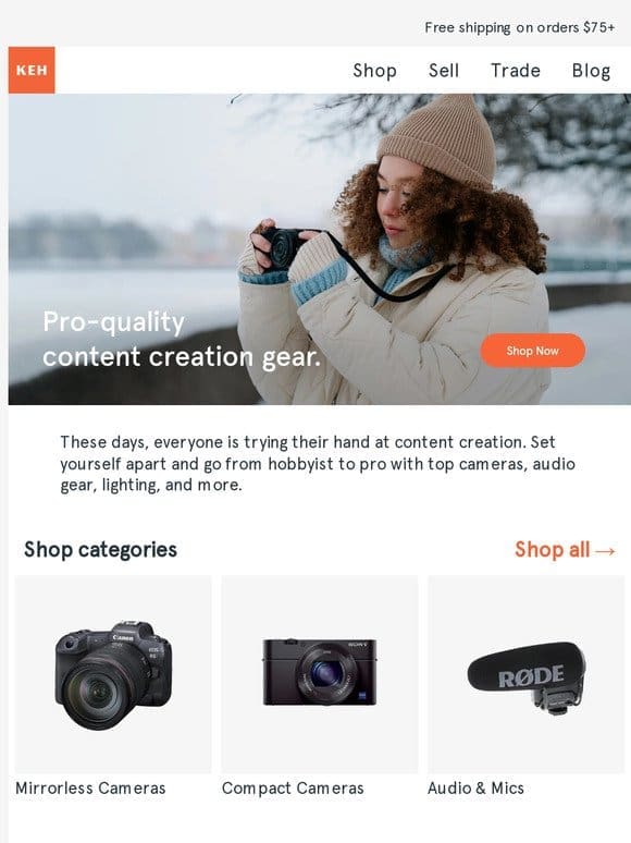 Create content for less with pre-owned gear