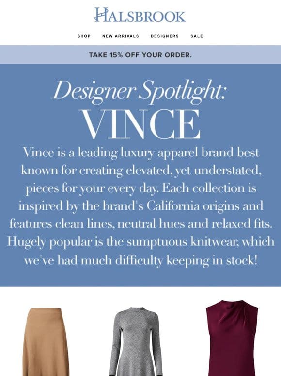 Designer Spotlight: Vince