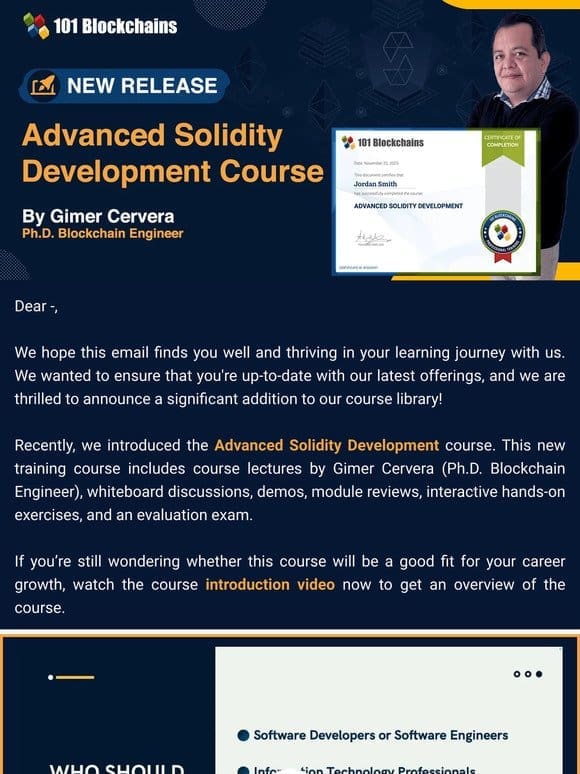 Did You Check Our New Advanced Solidity Development Course