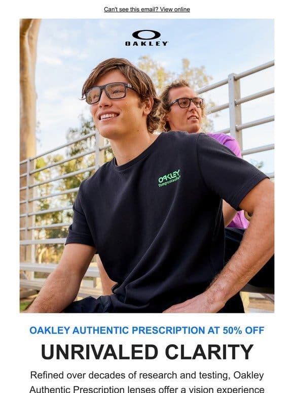 Discover Oakley Authentic Prescription at 50% off