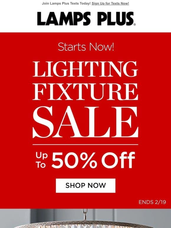 Don’t Miss This! Lighting Sale: Up to 50% Off