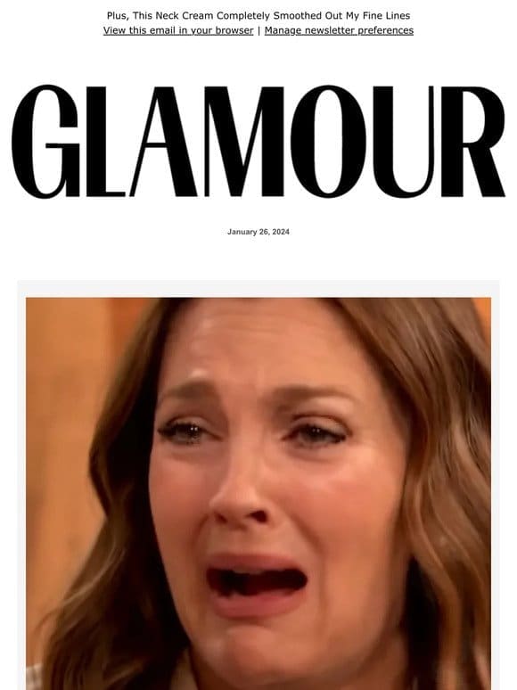 Drew Barrymore Just Ugly-Cried With Another Talk Show Guest