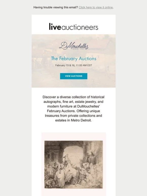 DuMouchelles | The February Auctions