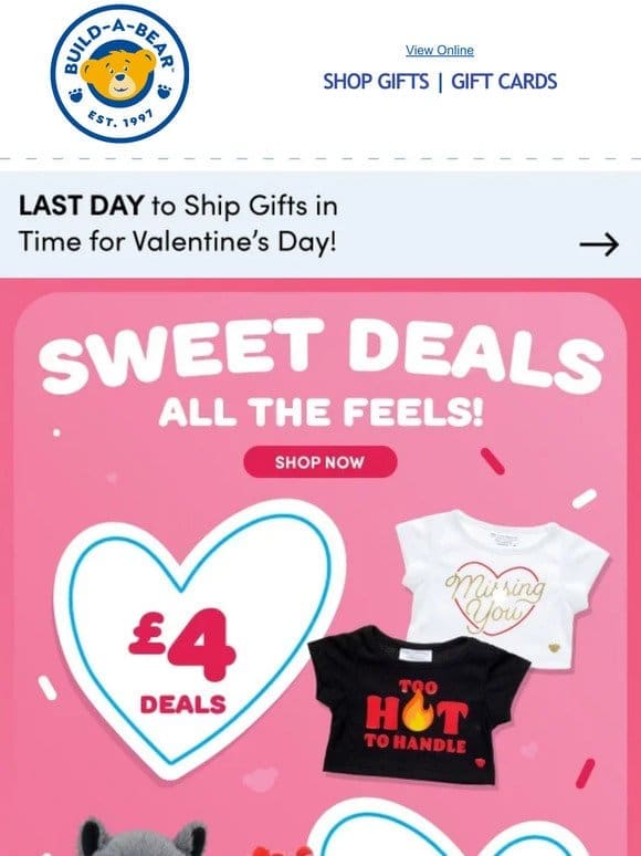 EXTENDED! Sweet Deals Starting at £4!