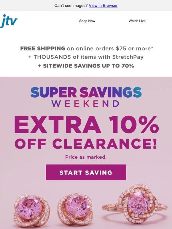 EXTRA 10% off!