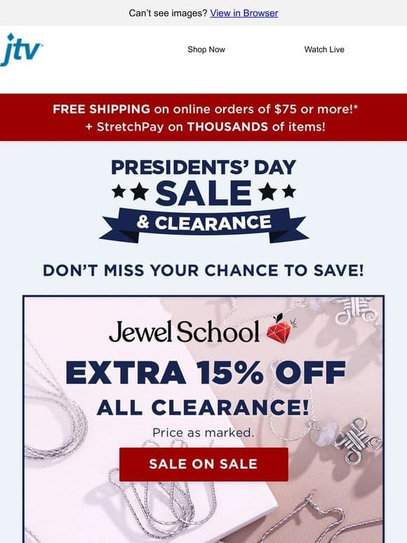 EXTRA 15% OFF