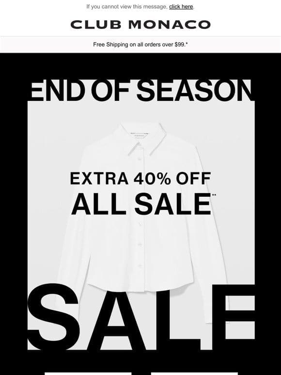 EXTRA 40% OFF ALL SALE