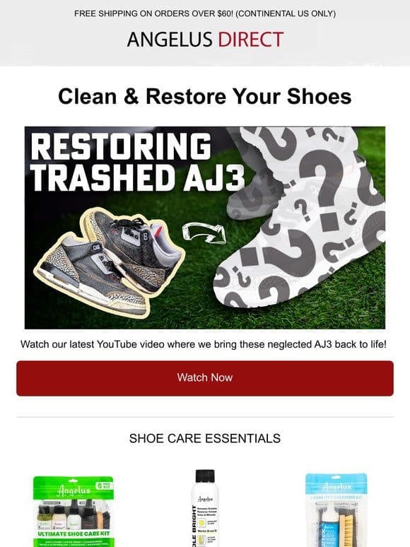 Easily Restore your Trashed Shoes! (AJ3 Restoration)