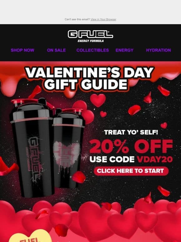 Elevate Your Valentine’s Day with G FUEL!