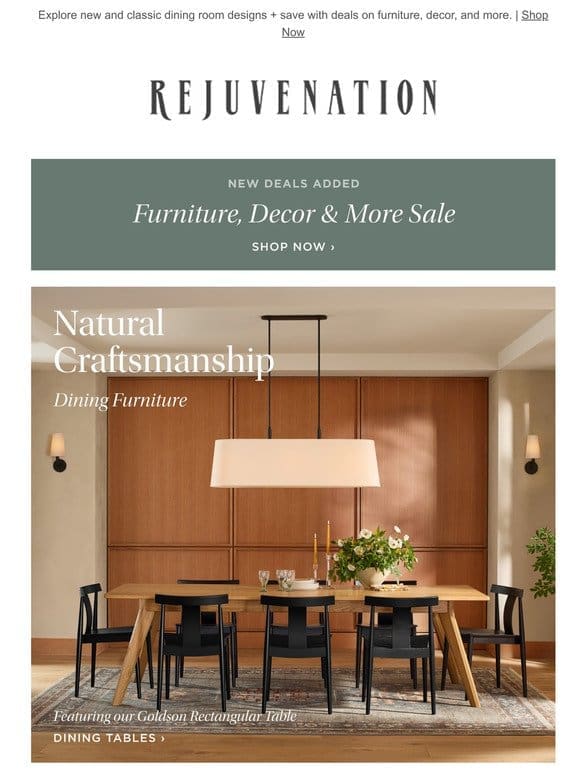 Elevate your dining space with custom crafted furniture