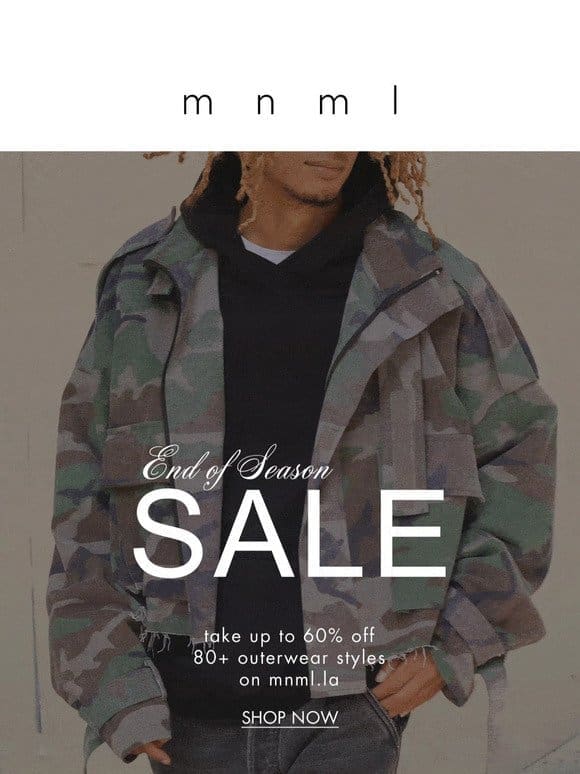 End of Season Sale now live