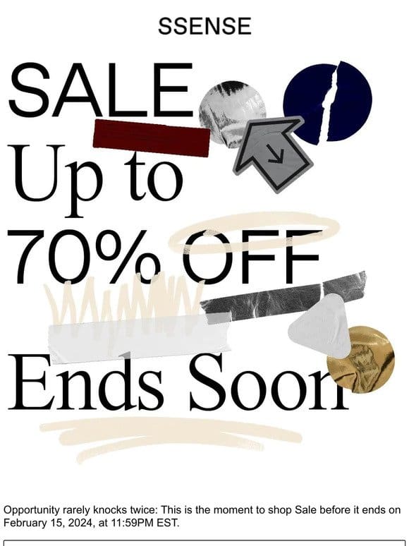 Ends Soon: Sale up to 70% Off