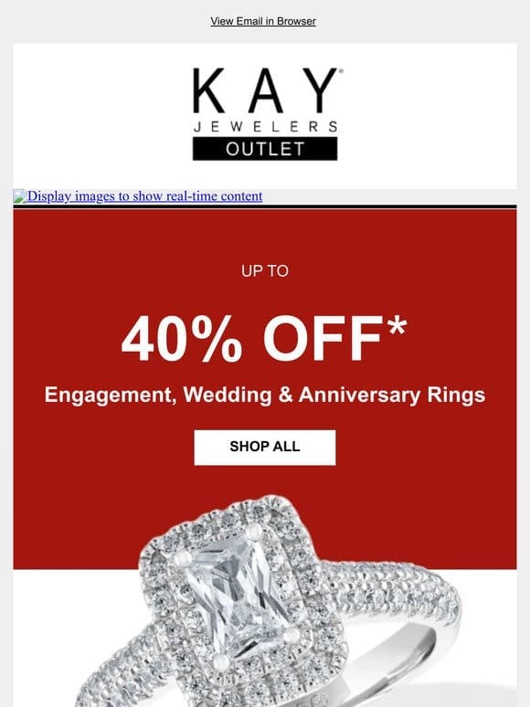 Enjoy up to 40% off on timeless rings