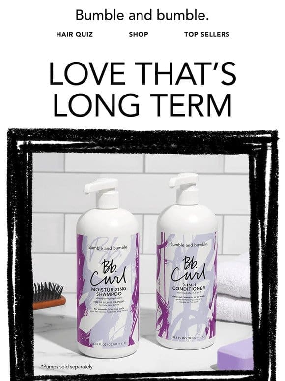 Epic salon care with salon-size liters.