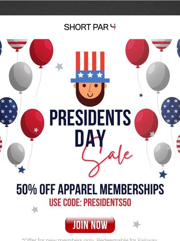 Exclusive Presidents Day Offer!