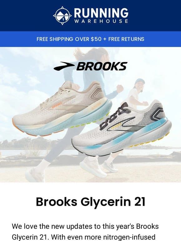 Experience Enhanced Comfort – New Brooks Glycerin 21!