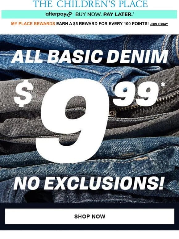 Expires SOON: $9.99 JEANS!