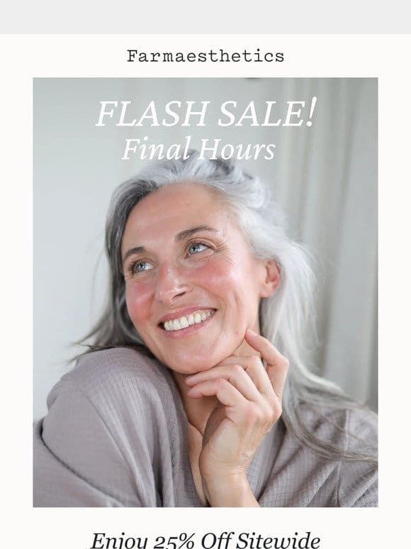 FINAL HOURS for FLASH SALE!