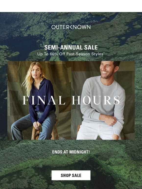 FINAL HOURS–Sale Ends at Midnight⏳