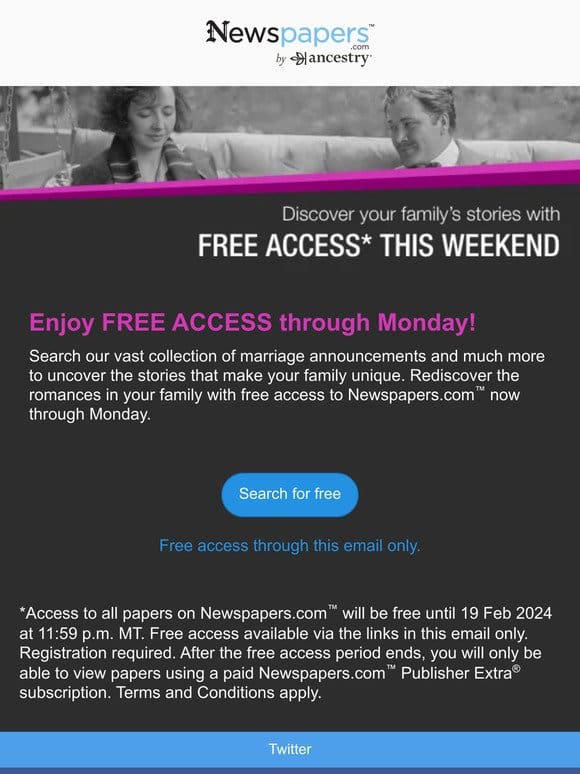 FREE ACCESS starts now!