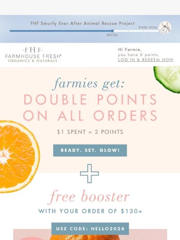 FREE Facial Booster + Double Points!