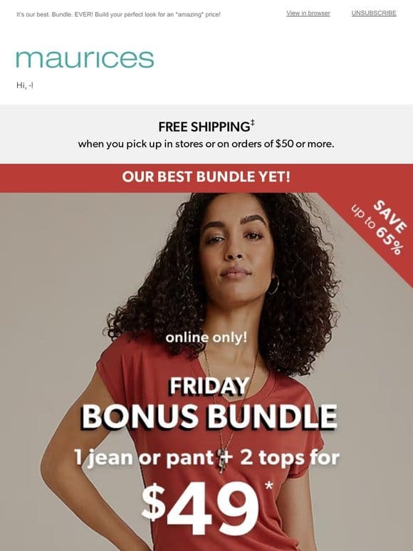 FRIDAY $49 BONUS BUNDLE!