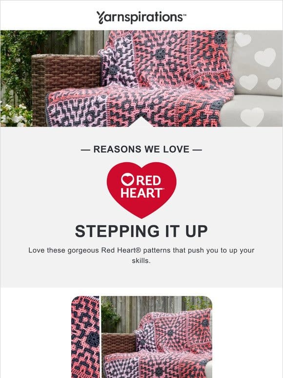 Fancy Stitchwork: 20+ Red Heart patterns ❤️