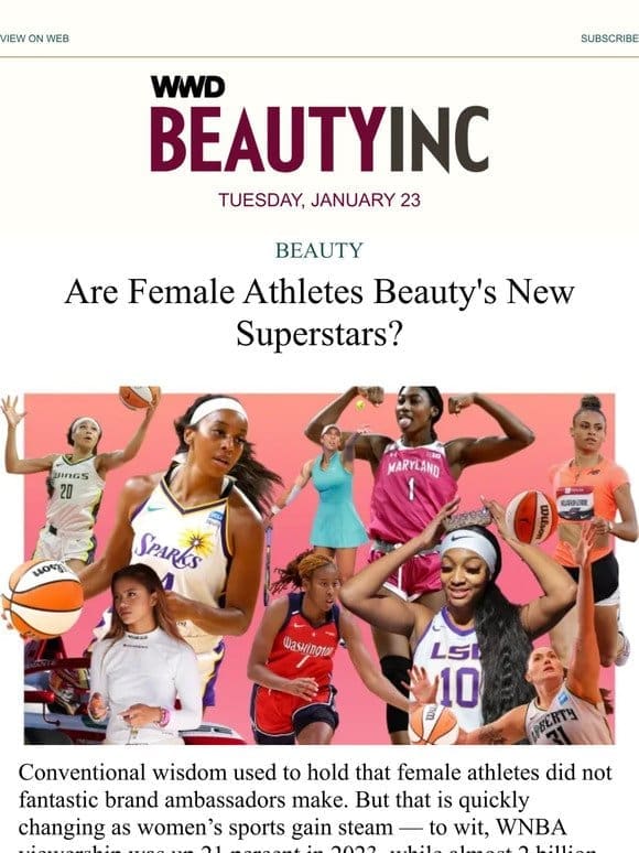 Female Athletes Take the Beauty Field