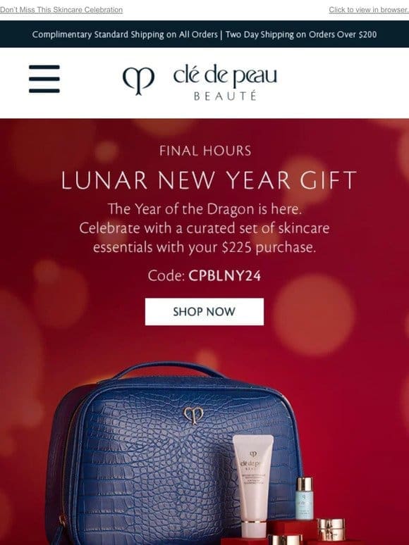 Final Hours For Your Lunar New Year Gift