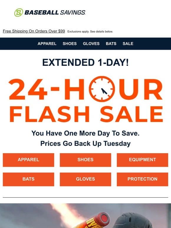 Flash Sale Extended! 1 More Day To Shop & Save!