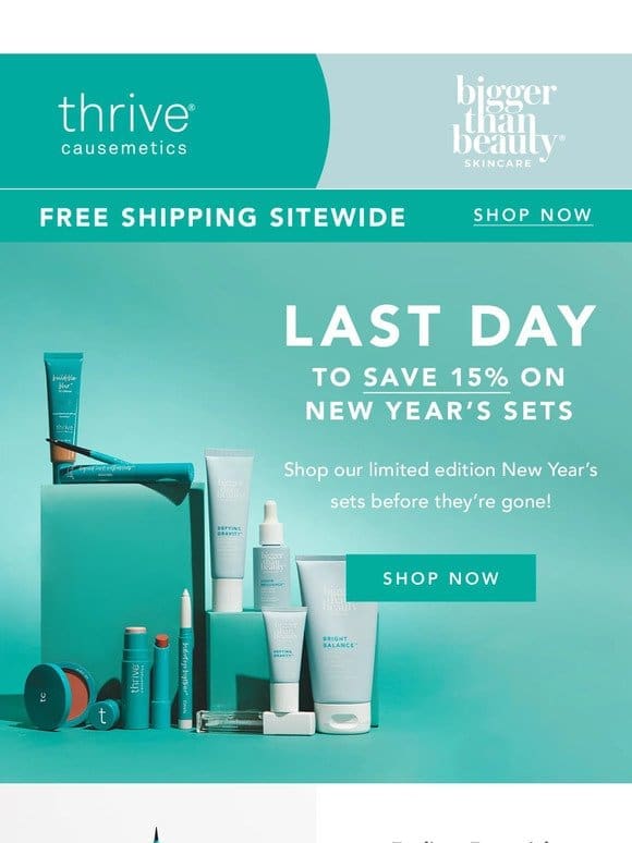 Free Shipping and New Year’s Sets Are Going， Going， Gone…