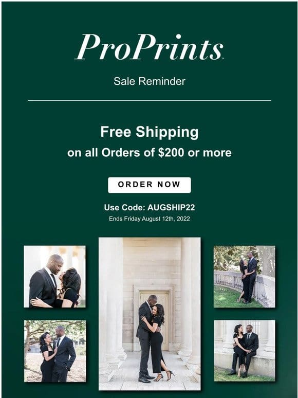 Free Shipping on orders of $200 or more.