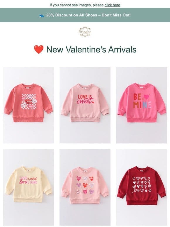 Fresh Arrivals: Valentine’s Day Specials!