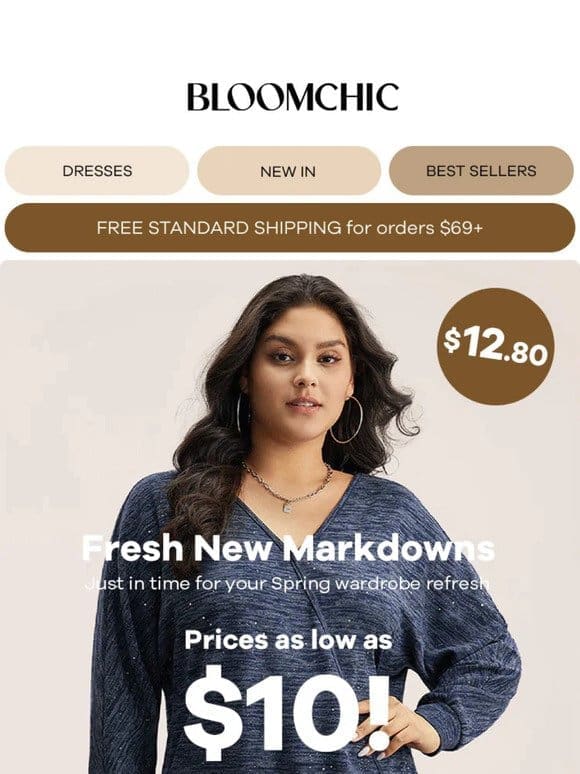 Fresh New Markdowns