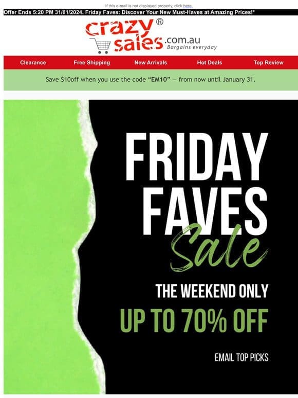 Friday Faves: Discover Your New Must-Haves at Amazing Prices!*