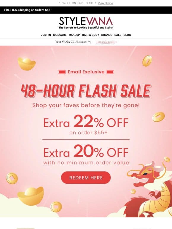 GOING QUICK – 22% OFF Flash Sale