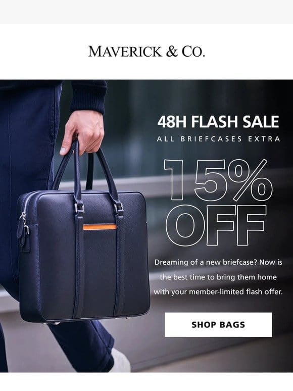 Get 15% Off Your 2024 Briefcase