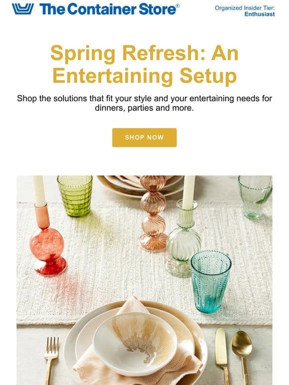 Get Your Tablescape Spring Ready