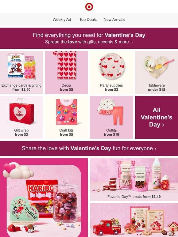 Get ready for Valentine’s Day with everything you need