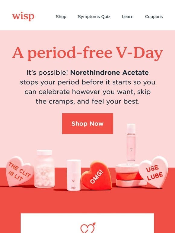 Go period-free V-Day❣️