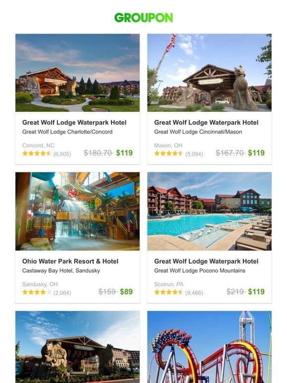 Great Wolf Lodge Waterpark Hotel and More